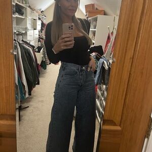 Universal Thread Blue Flare Wide Leg Jeans